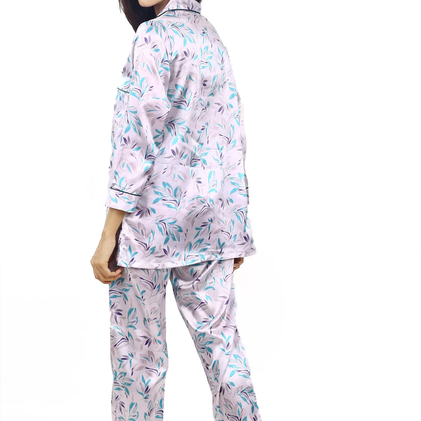 Valerie Nightwear Smoothy Satin Pajama set COMFORTABLE and BREATHABLE