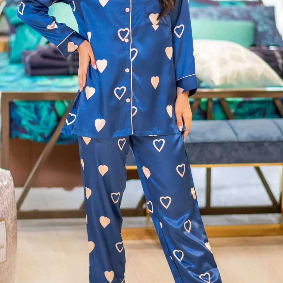 Valerie nightwear/sleepwear is designed for ultimate comfort and style. Our classic pajama set is updated in a smooth silky fabric. - Oshi.pk - Buy & Sell Online