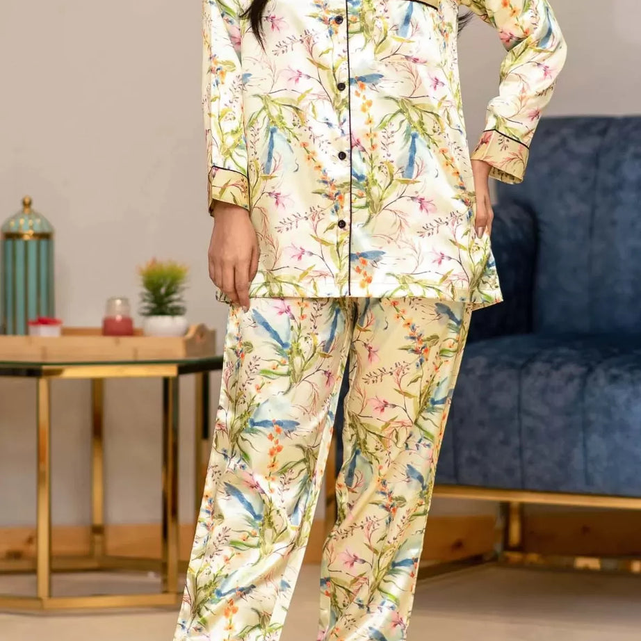 Valerie nightwear/sleepwear is designed for ultimate comfort and style. Our classic pajama set is updated in a smooth silky fabric. - Oshi.pk - Buy & Sell Online