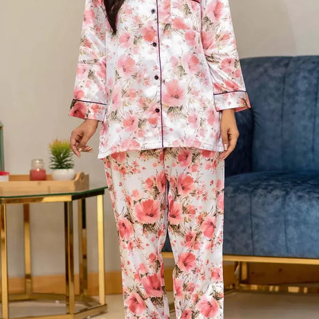 Valerie nightwear/sleepwear is designed for ultimate comfort and style. Our classic pajama set is updated in a smooth silky fabric. - Oshi.pk - Buy & Sell Online