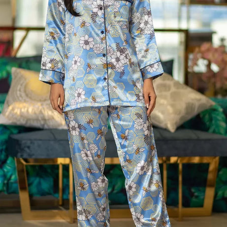 Valerie nightwear/sleepwear is designed for ultimate comfort and style. Our classic pajama set is updated in a smooth silky fabric. - Oshi.pk - Buy & Sell Online