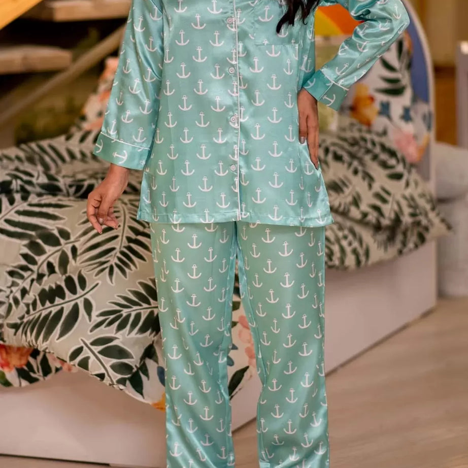 Valerie nightwear/sleepwear is designed for ultimate comfort and style. Our classic pajama set is updated in a smooth silky fabric. - Oshi.pk - Buy & Sell Online