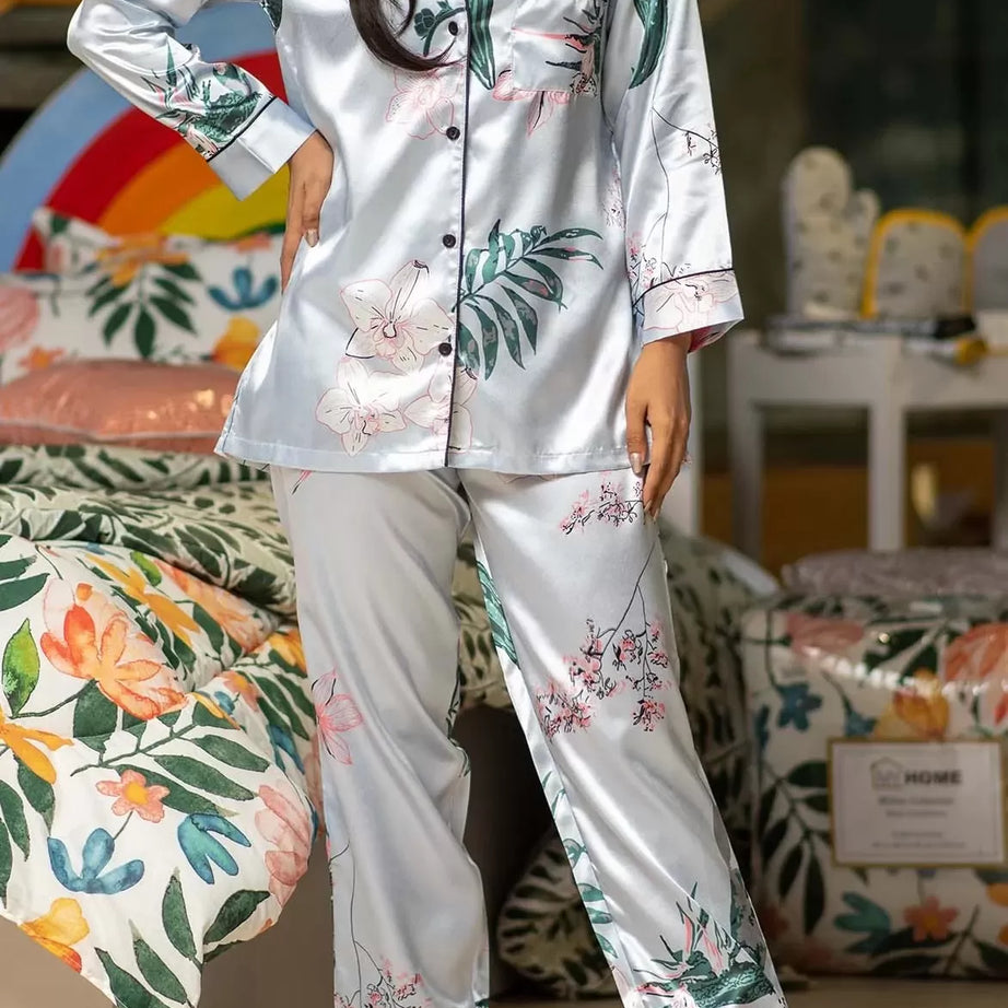 Valerie nightwear/sleepwear is designed for ultimate comfort and style. Our classic pajama set is updated in a smooth silky fabric. - Oshi.pk - Buy & Sell Online