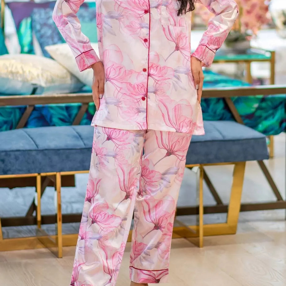 Valerie nightwear/sleepwear is designed for ultimate comfort and style. Our classic pajama set is updated in a smooth silky fabric - Oshi.pk - Buy & Sell Online