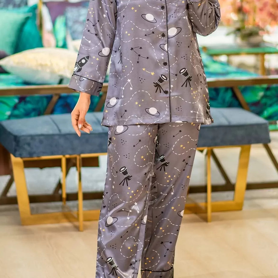 Valerie nightwear/sleepwear is designed for ultimate comfort and style. Our classic pajama set is updated in a smooth silky fabric. - Oshi.pk - Buy & Sell Online