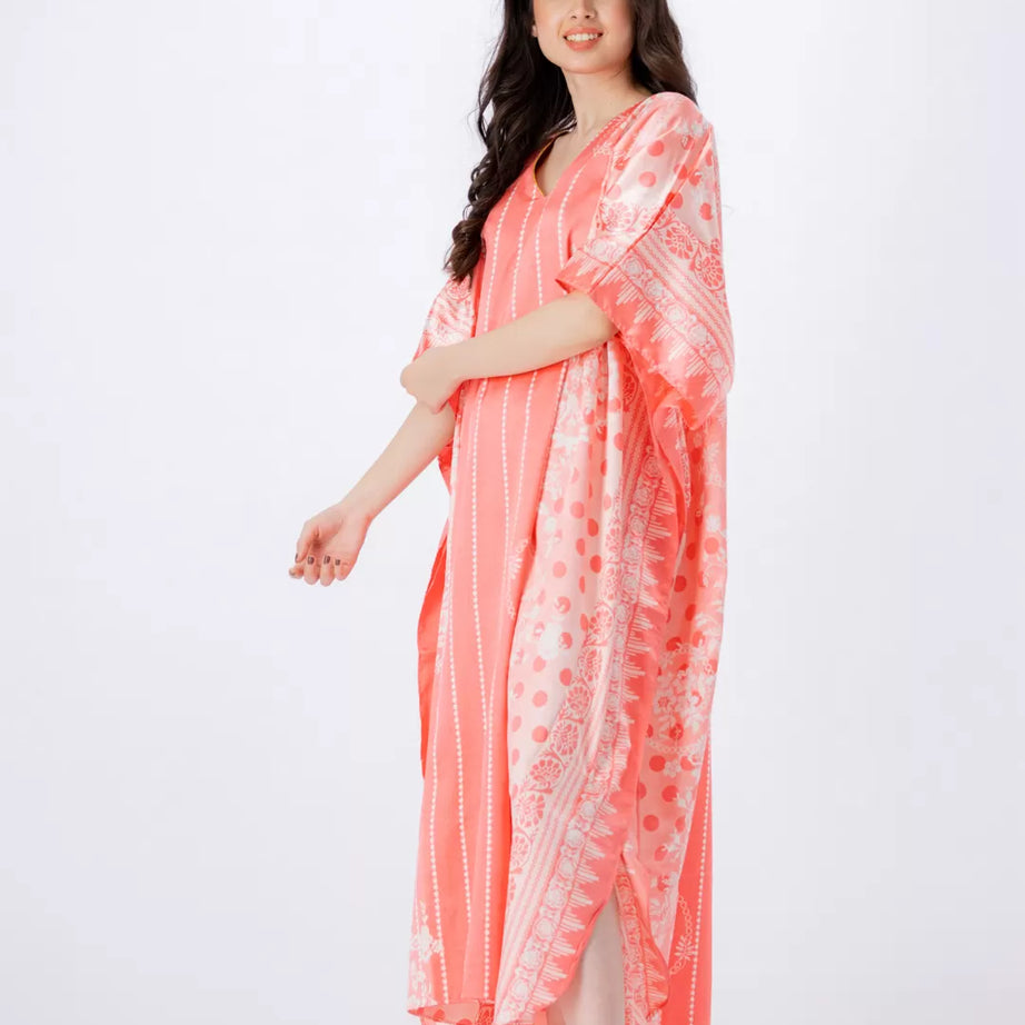 Valerie nightwearsleepwear kaftan dress is specially designed for women who prefer a simple modern casual style - Oshi.pk - Buy & Sell Online