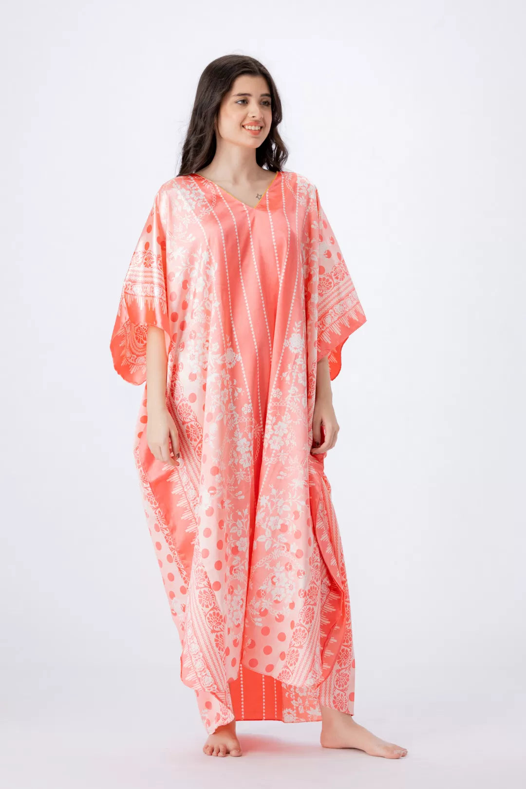 Valerie nightwearsleepwear kaftan dress is specially designed for women who prefer a simple modern casual style - Oshi.pk - Buy & Sell Online