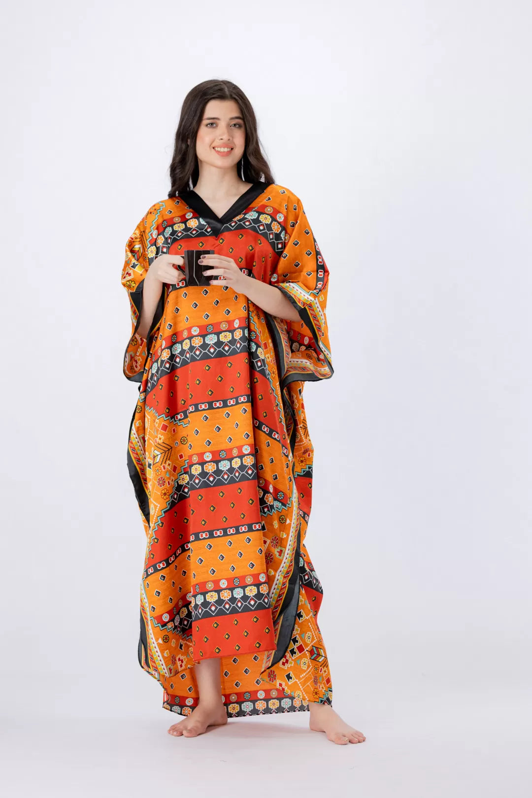 Valerie nightwear/sleepwear kaftan dress is specially designed for women who prefer a simple modern casual style - Oshi.pk - Buy & Sell Online