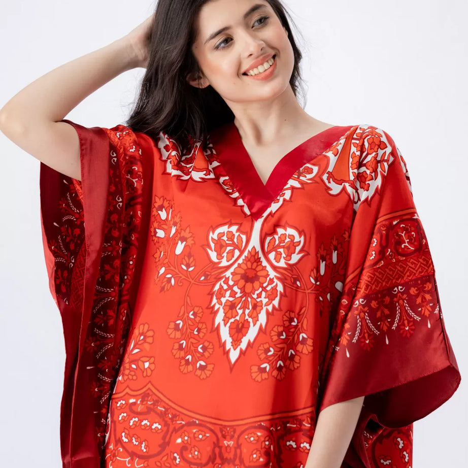 Valerie nightwear/sleepwear kaftan dress is specially designed for women who prefer a simple modern casual style - Oshi.pk - Buy & Sell Online