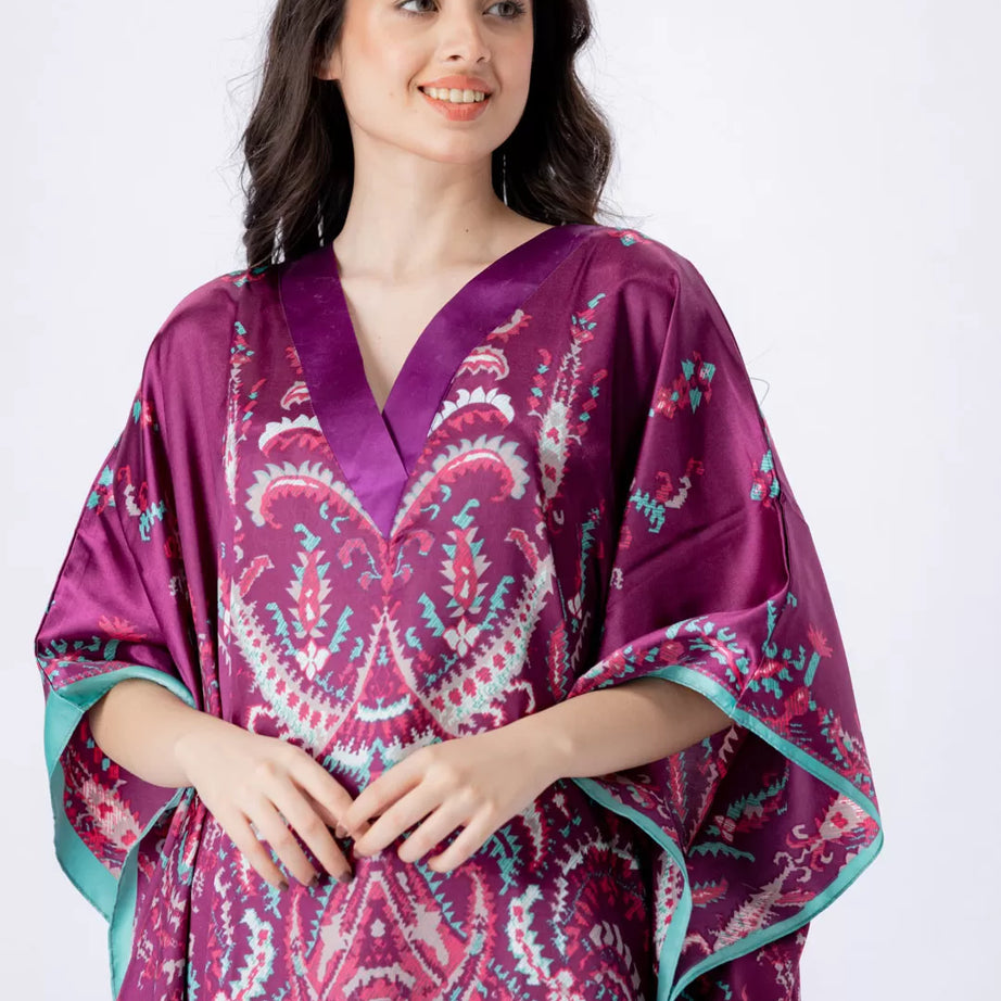 Valerie nightwear/sleepwear kaftan dress is specially designed for women who prefer a simple modern casual style - Oshi.pk - Buy & Sell Online