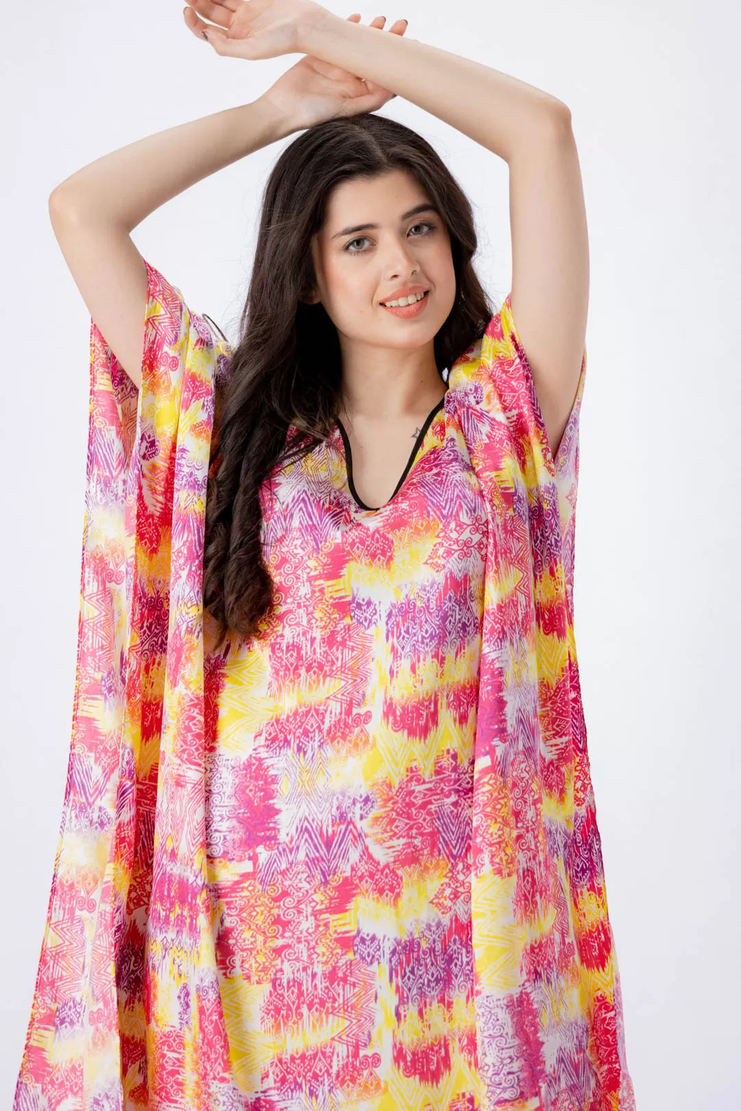 Valerie nightwearsleepwear kaftan dress is specially designed for women who prefer a simple modern casual style - Oshi.pk - Buy & Sell Online