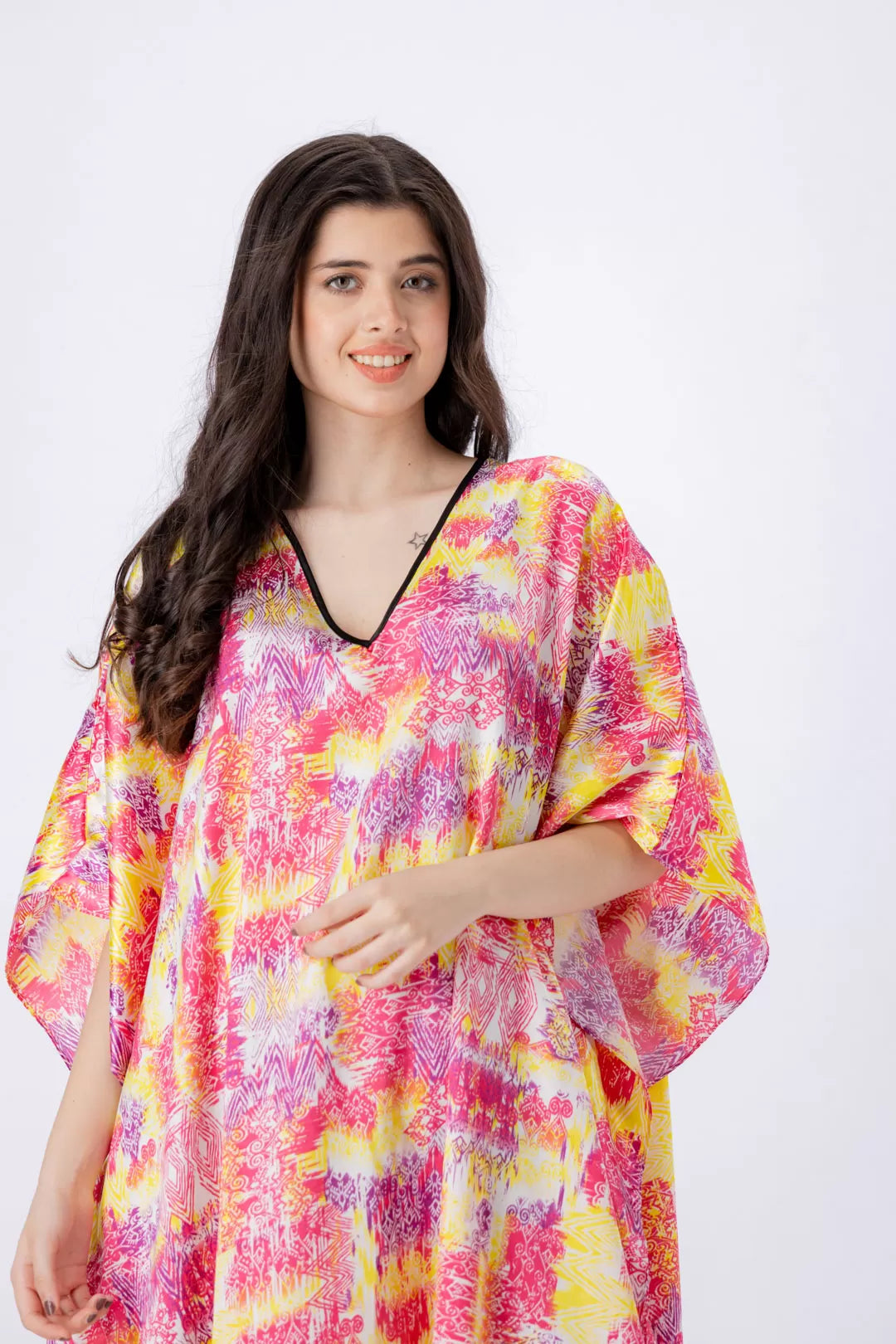 Valerie nightwearsleepwear kaftan dress is specially designed for women who prefer a simple modern casual style - Oshi.pk - Buy & Sell Online