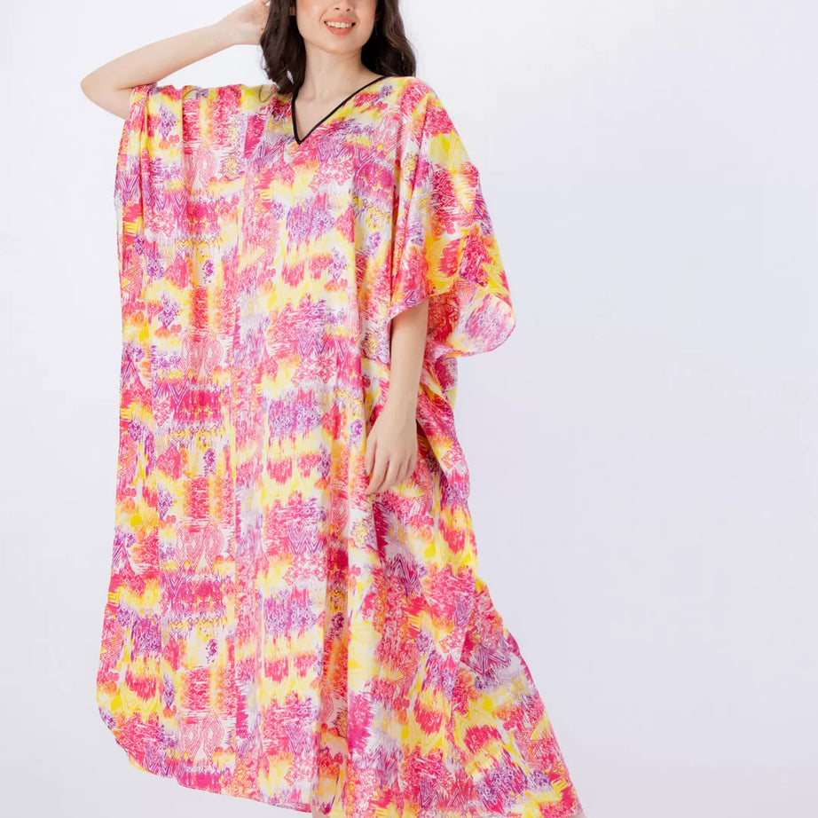 Valerie nightwearsleepwear kaftan dress is specially designed for women who prefer a simple modern casual style - Oshi.pk - Buy & Sell Online