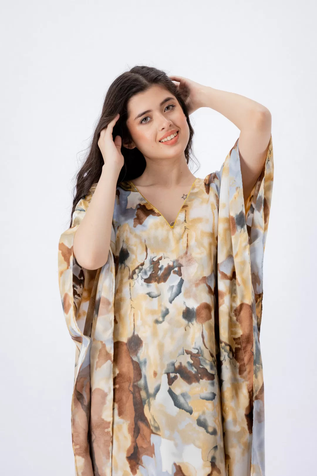 Valerie nightwear/sleepwear kaftan dress is specially designed for women who prefer a simple modern casual style - Oshi.pk - Buy & Sell Online