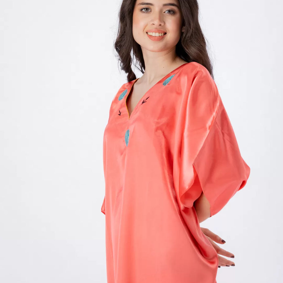 Valerie nightwear/sleepwear kaftan dress is specially designed for women who prefer a simple modern casual style - Oshi.pk - Buy & Sell Online