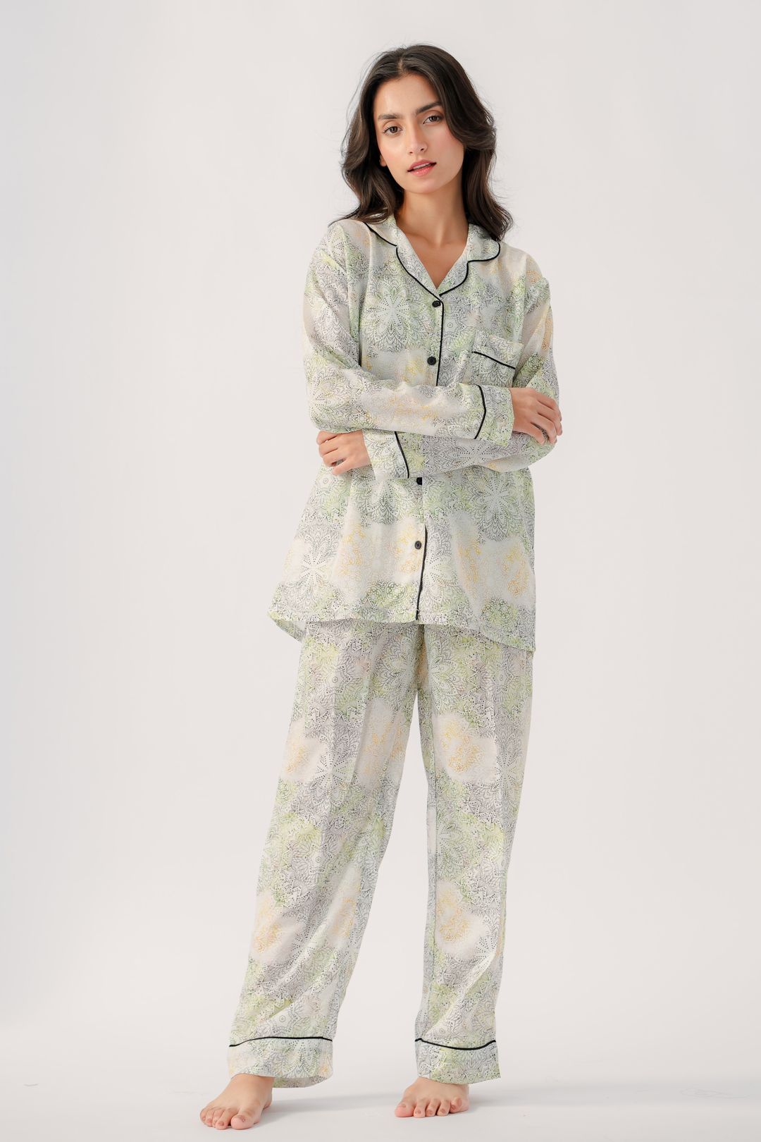 Valerie polyrrayon weightless & Antilipedge fabric nightwear/ loungewear pajama set for women Sleepwear - Oshi.pk - Buy & Sell Online
