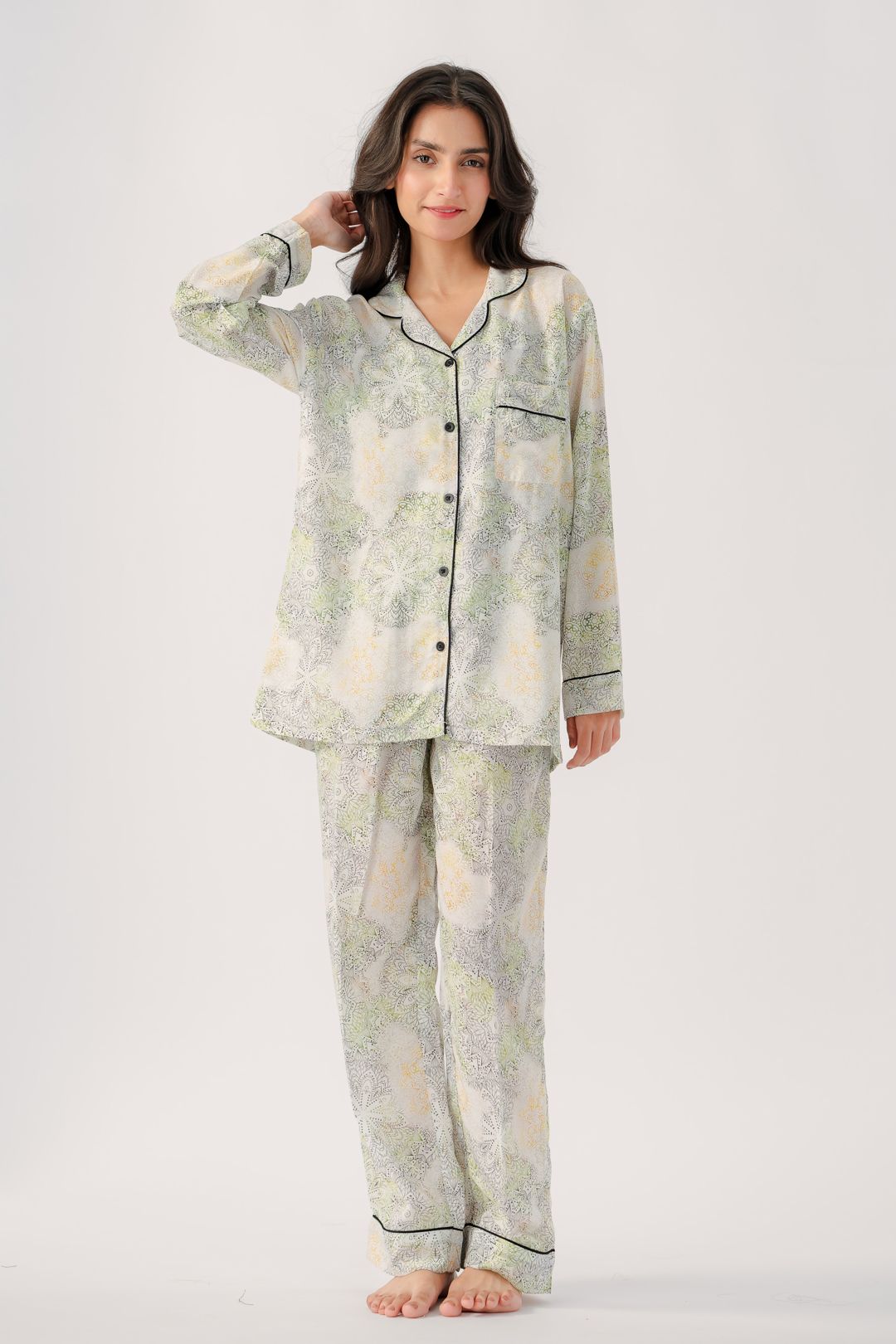 Valerie polyrrayon weightless & Antilipedge fabric nightwear/ loungewear pajama set for women Sleepwear - Oshi.pk - Buy & Sell Online