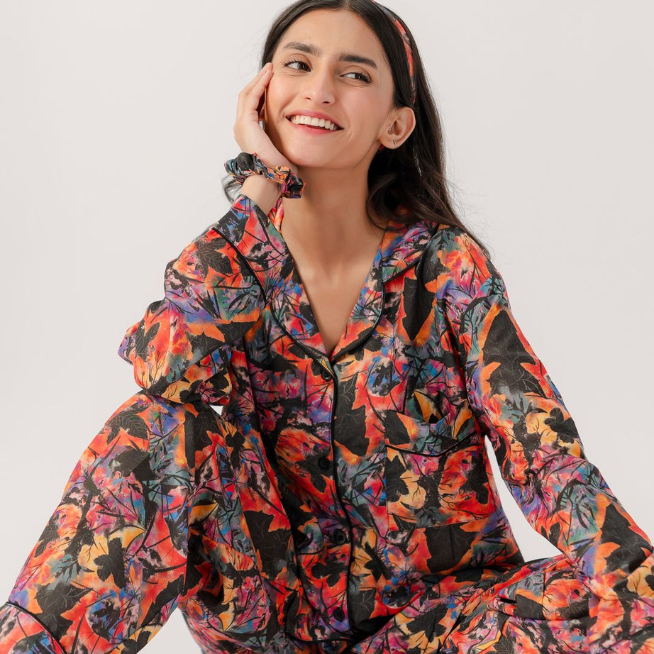 Valerie polyrrayon weightless & Antilipedge fabric nightwear/ loungewear pajama set for women Sleepwear - Oshi.pk - Buy & Sell Online