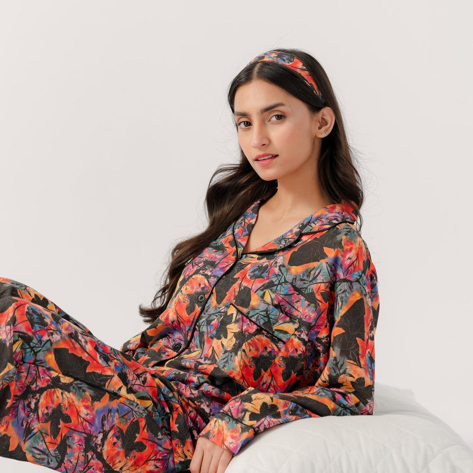 Valerie polyrrayon weightless & Antilipedge fabric nightwear/ loungewear pajama set for women Sleepwear - Oshi.pk - Buy & Sell Online