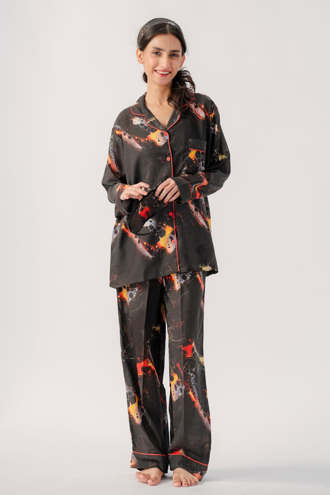 Valerie polyrrayon weightless & Antilipedge fabric nightwear/ loungewear pajama set for women Sleepwear - Oshi.pk - Buy & Sell Online