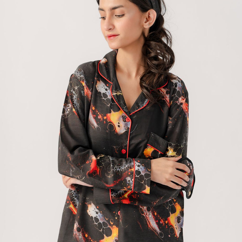 Valerie polyrrayon weightless & Antilipedge fabric nightwear/ loungewear pajama set for women Sleepwear - Oshi.pk - Buy & Sell Online