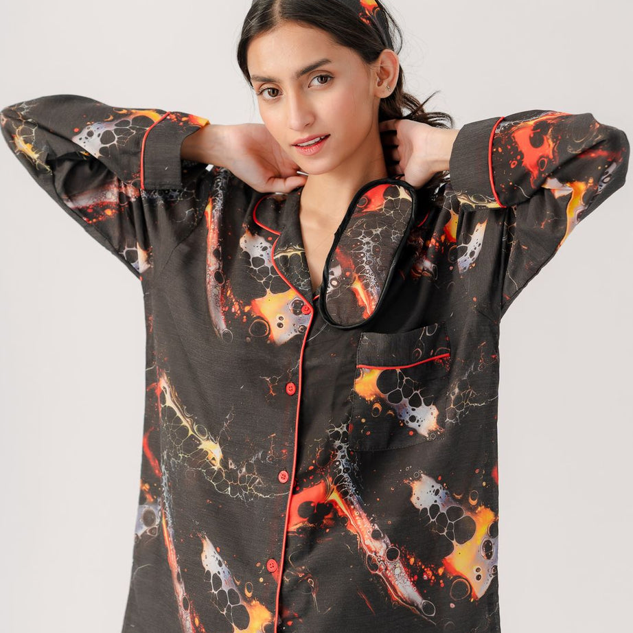 Valerie polyrrayon weightless & Antilipedge fabric nightwear/ loungewear pajama set for women Sleepwear - Oshi.pk - Buy & Sell Online