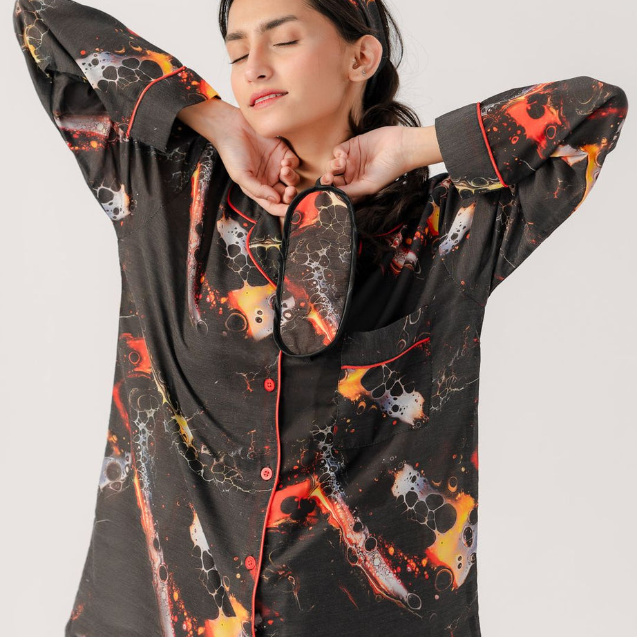 Valerie polyrrayon weightless & Antilipedge fabric nightwear/ loungewear pajama set for women Sleepwear - Oshi.pk - Buy & Sell Online