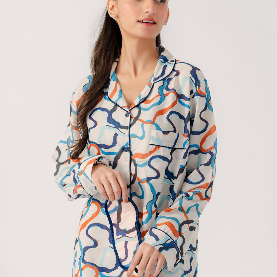 Valerie polyrrayon weightless & Antilipedge fabric nightwear/ loungewear pajama set for women Sleepwear - Oshi.pk - Buy & Sell Online