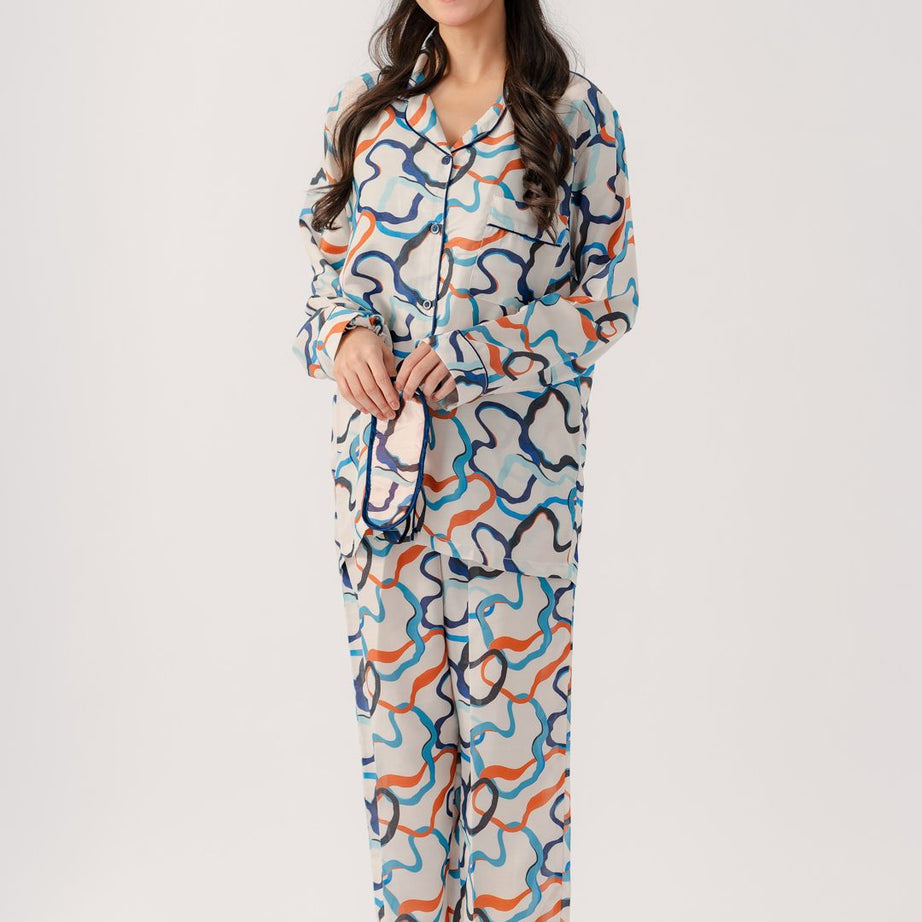 Valerie polyrrayon weightless & Antilipedge fabric nightwear/ loungewear pajama set for women Sleepwear