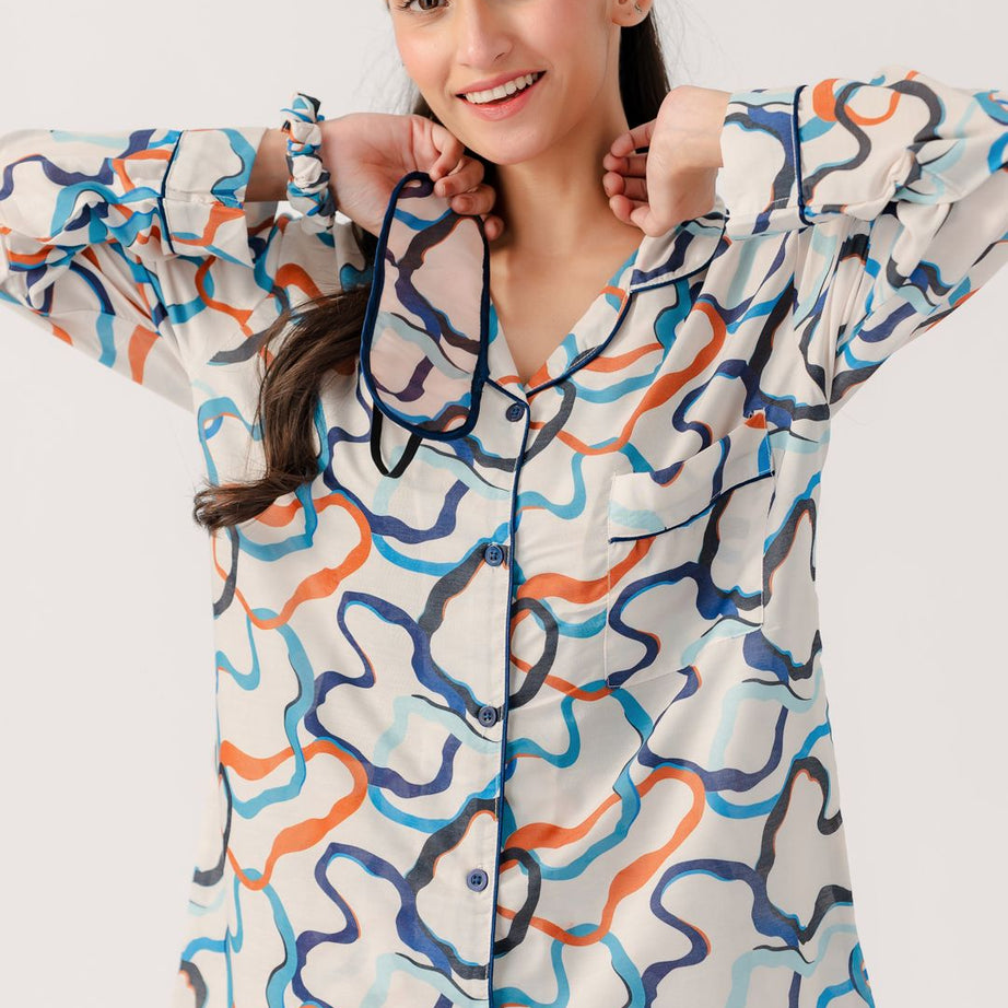 Valerie polyrrayon weightless & Antilipedge fabric nightwear/ loungewear pajama set for women Sleepwear - Oshi.pk - Buy & Sell Online
