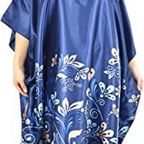 Valerie silky & smoothly Satin night dress V-neck Printed short kaftan