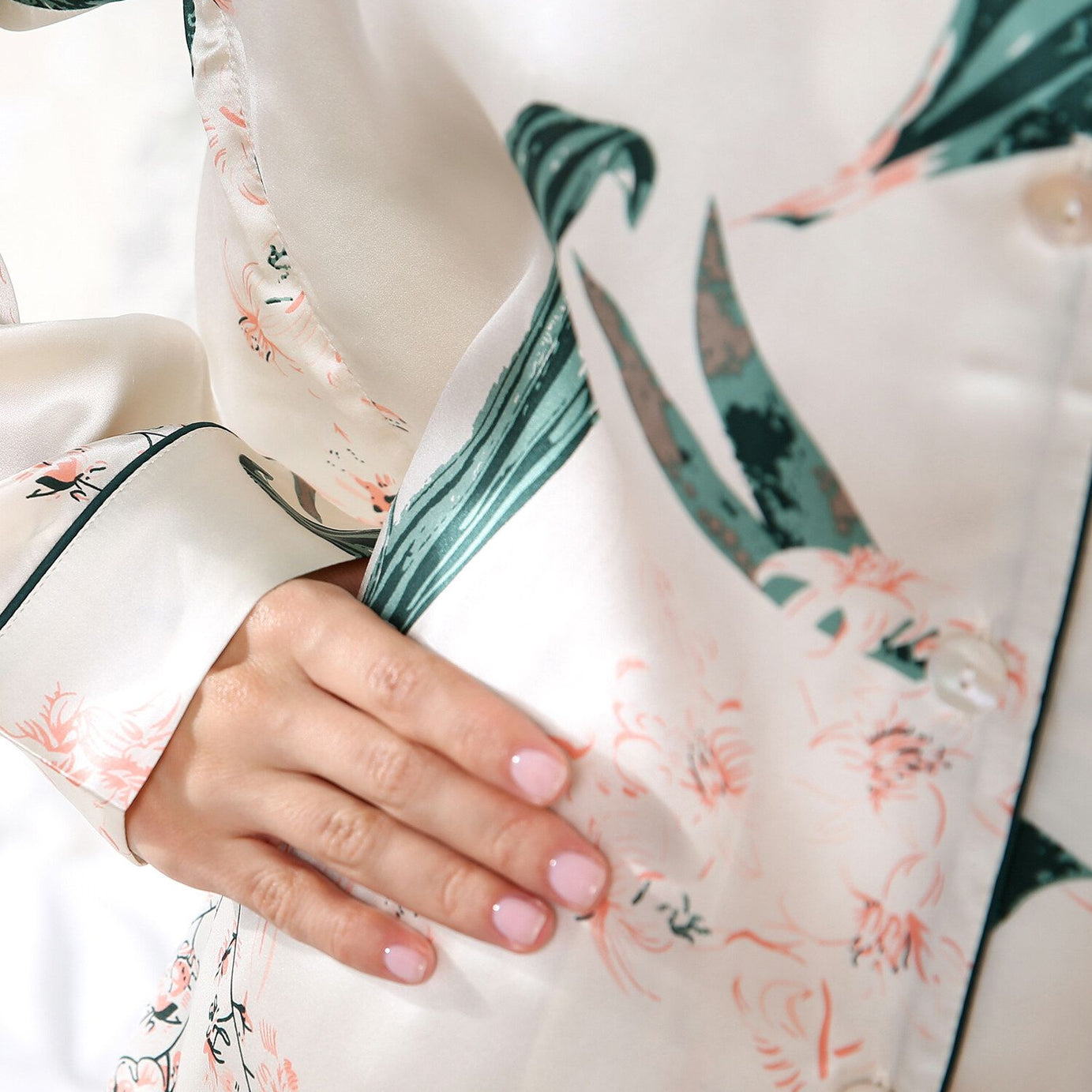 Valerie silky Printed flower pajama set for women - Oshi.pk - Buy & Sell Online