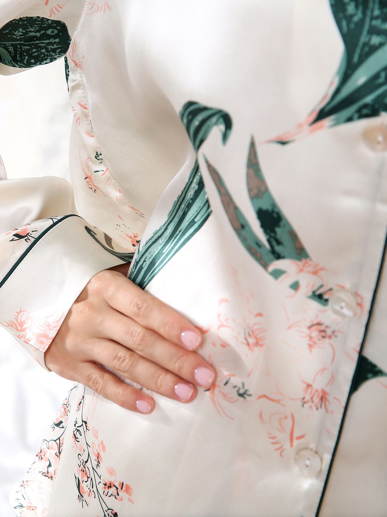 Valerie silky Printed flower pajama set for women - Oshi.pk - Buy & Sell Online