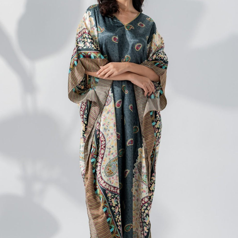 Valerie Silky Satin Caftan Women Night Dress - Oshi.pk - Buy & Sell Online