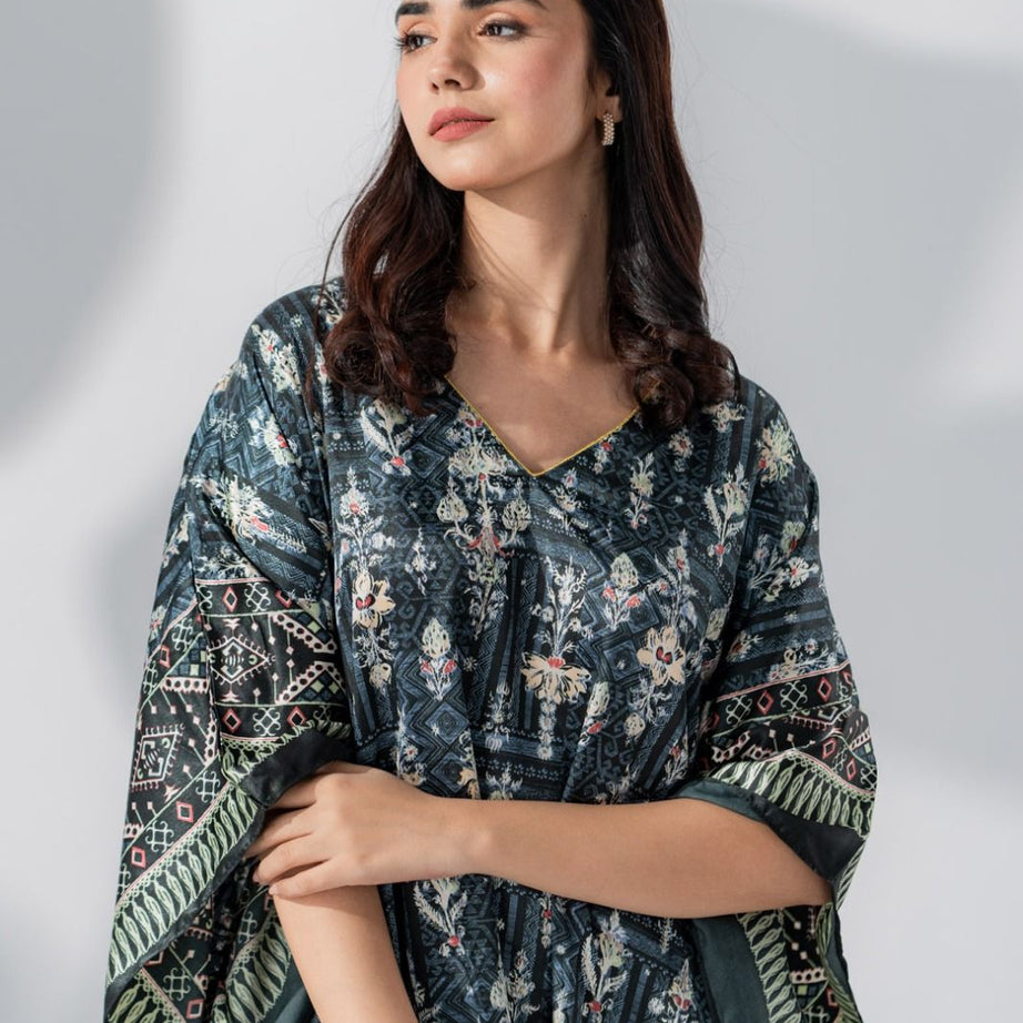 Valerie Silky Satin Caftan Women Night Dress - Oshi.pk - Buy & Sell Online