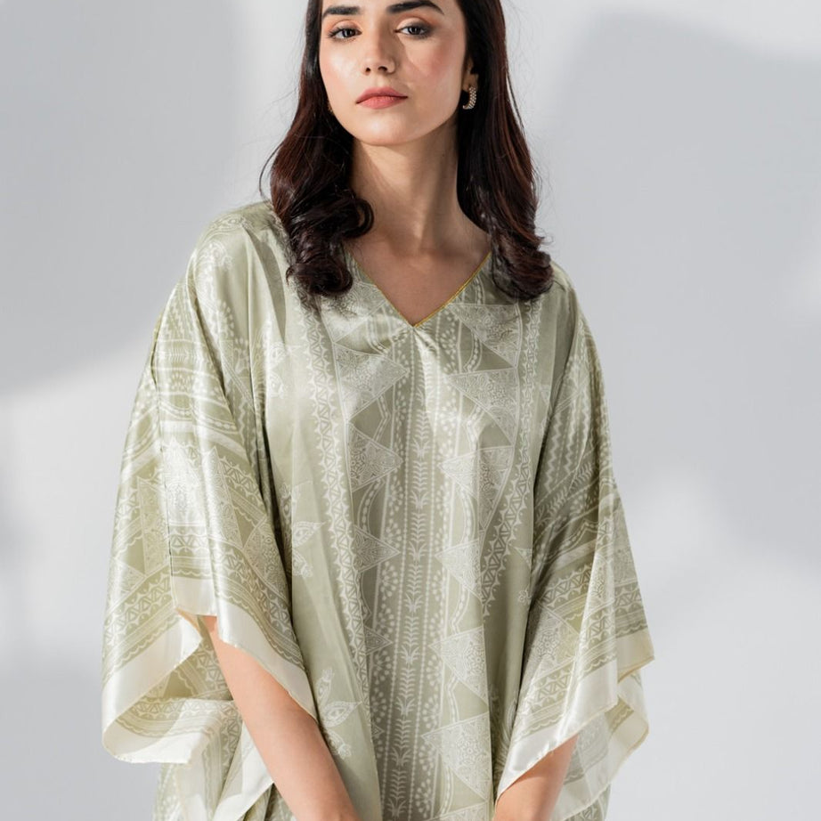 Valerie Silky Satin Caftan Women Night Dress - Oshi.pk - Buy & Sell Online