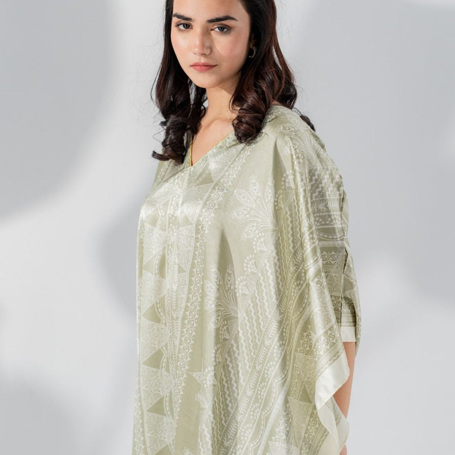 Valerie Silky Satin Caftan Women Night Dress - Oshi.pk - Buy & Sell Online