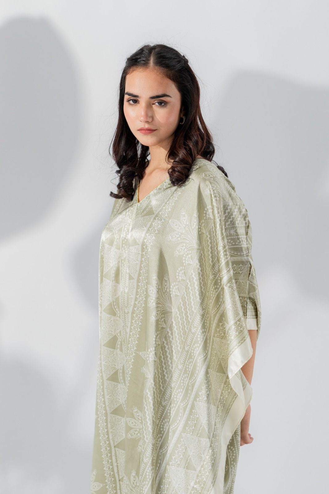 Valerie Silky Satin Caftan Women Night Dress - Oshi.pk - Buy & Sell Online