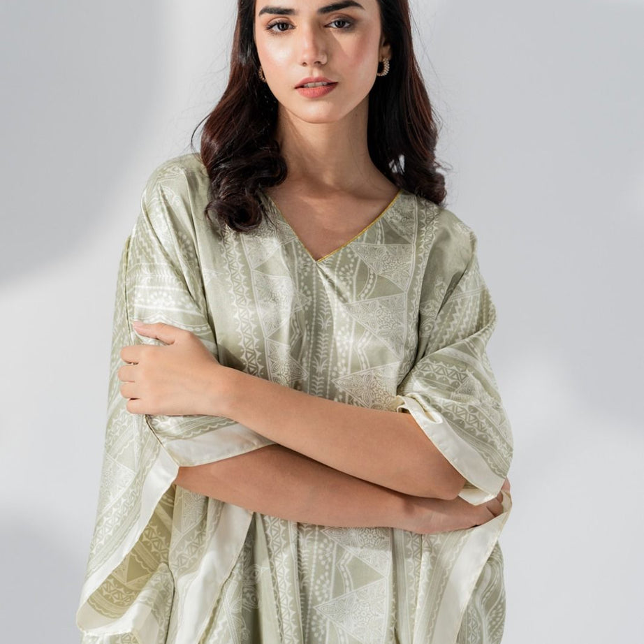 Valerie Silky Satin Caftan Women Night Dress - Oshi.pk - Buy & Sell Online