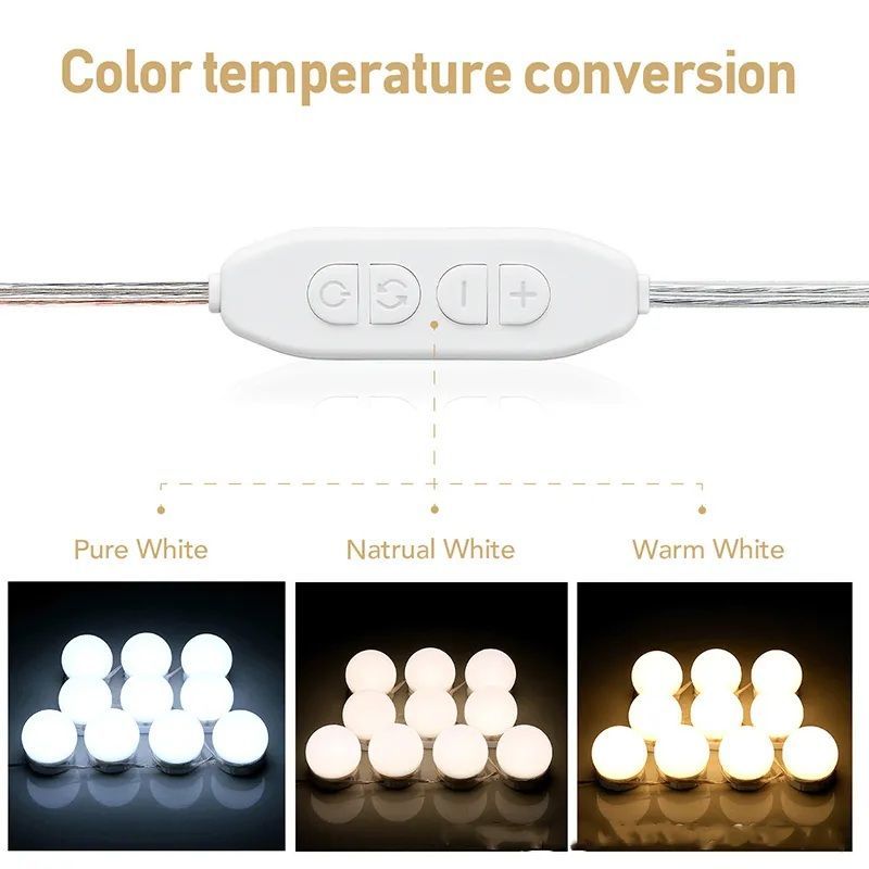 Vanity Mirror Light LED Bulbs For Makeup Mirror Stand (10 Bulbs) - Oshi.pk - Buy & Sell Online