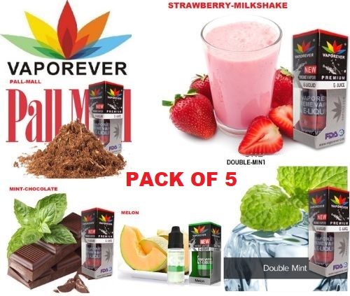 Vaporever E-Liquid Vape Juice 10ml in 0mg, Nicotine Vapor(PACK OF 5) - Oshi.pk - Buy & Sell Online