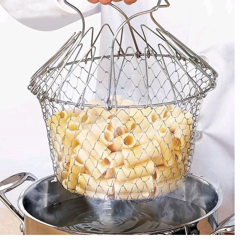 Vegetable Frying, Foldable Strainer, Chef Basket 12 IN 1 - Oshi.pk - Buy & Sell Online