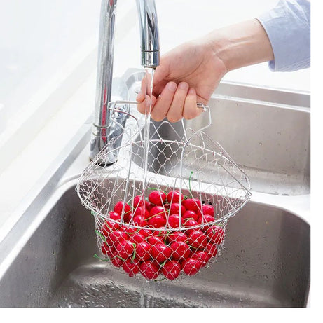 Vegetable Frying, Foldable Strainer, Chef Basket 12 IN 1 - Oshi.pk - Buy & Sell Online