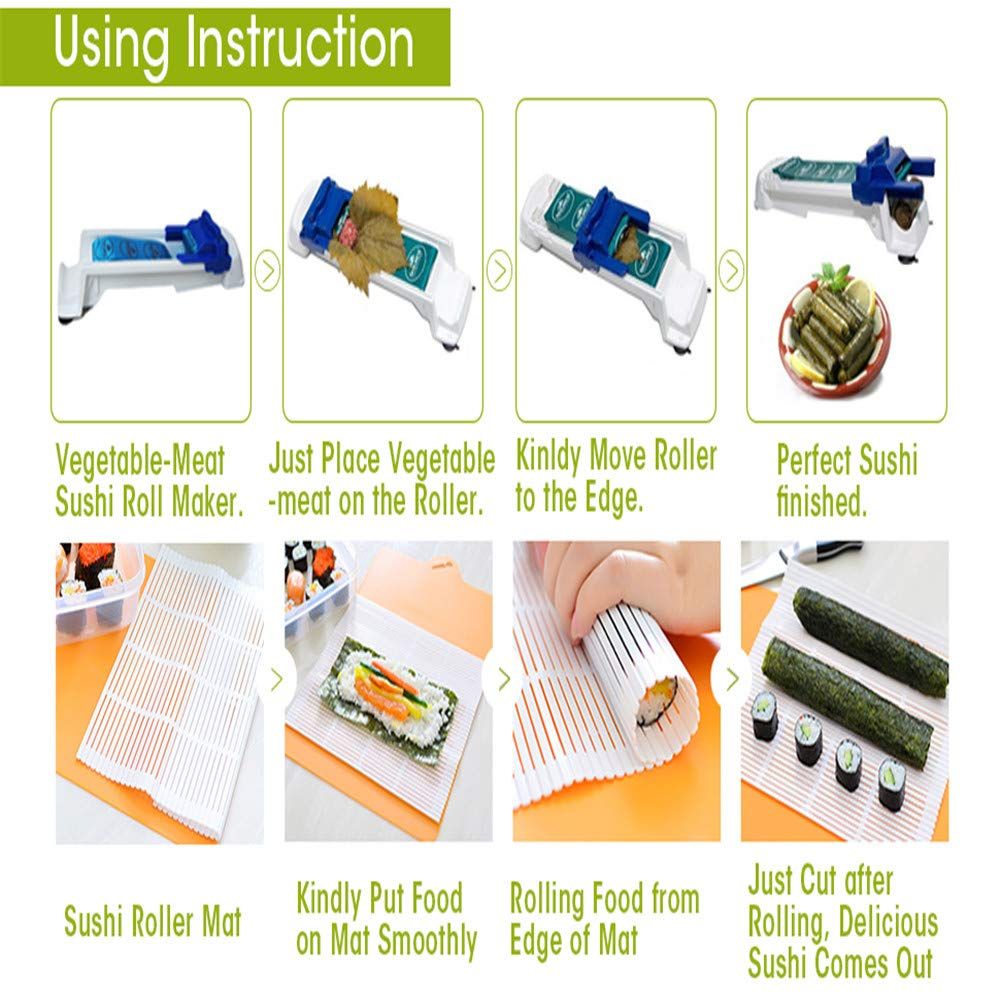 Vegetable Meat Roller Sushi Rolling Machine Sushi Roller Dolma Sarma Roller Magic Sushi Roller Stuffed Grape Cabbage Leave Grape Leaf Machine - Oshi.pk - Buy & Sell Online