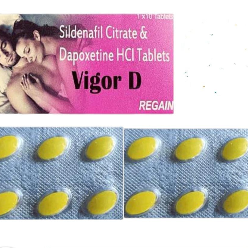 Vigor D Dapoxetine Timing Delay Tablets - 10 Tablets (BUY 1 GET 1 FREE)