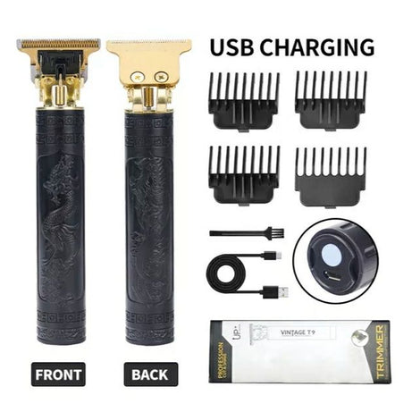 Vintage T9 Electric Hair Clipper Rechargeable Hair Cutting Machine Professional Hair Trimmers for Men Barber Beard Trimmer - Oshi.pk - Buy & Sell Online