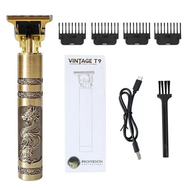 Vintage T9 Trimmer for Men Hair Zero Gapped Clipper Professional Cordless Haircut Electric - Oshi.pk - Buy & Sell Online