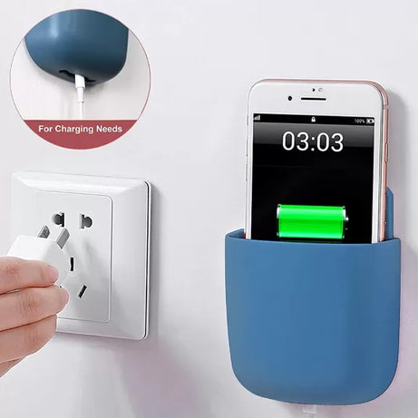 Wall Mounted Organizer Self Adhesive TV Remote Control Storage Box Mobile Phone Holder for Air Conditioner TV Mobile Phone Plug Holder - Oshi.pk - Buy & Sell Online