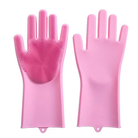 Washing Dishes Silicone Gloves Waterproof Insulated Gloves Bathroom Kitchen And Bathroom Cleaning Car Wash Multi-Purpose Gloves - Oshi.pk - Buy & Sell Online