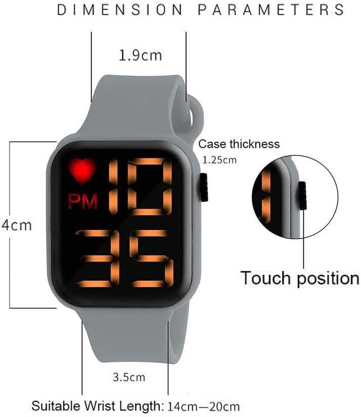 Watch For Men/Boys/Kids Waterproof Digital Stylish LED WATCH | LED Digital Stylish Watch For Unisex - Oshi.pk - Buy & Sell Online